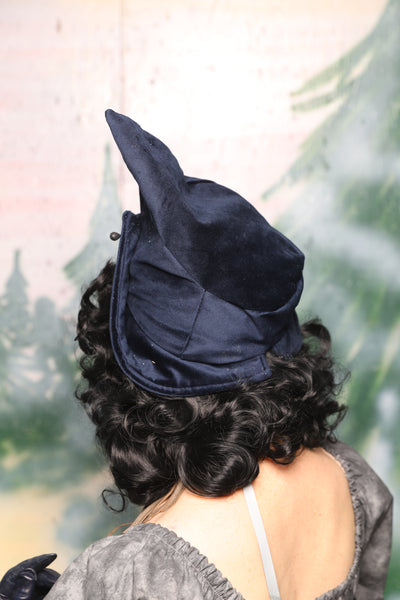 Crooked Point Hat in Midnight Velvet - Day 1 of 12 Days of Christmas