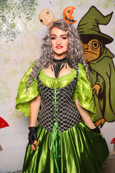 Marie Overbust Corset in Black Castle Gate - Spooky Saturday Part 4