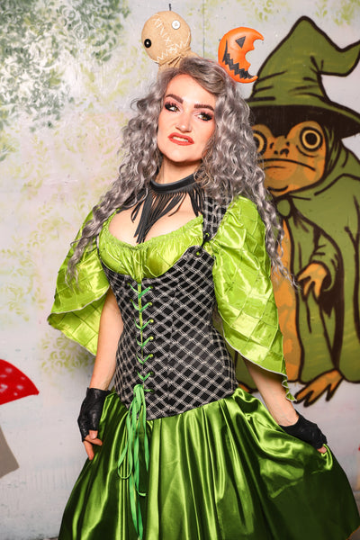 Marie Overbust Corset in Black Castle Gate - Spooky Saturday Part 4