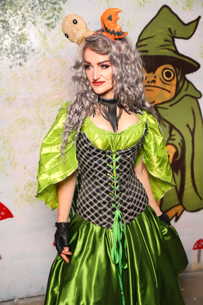 Marie Overbust Corset in Black Castle Gate - Spooky Saturday Part 4