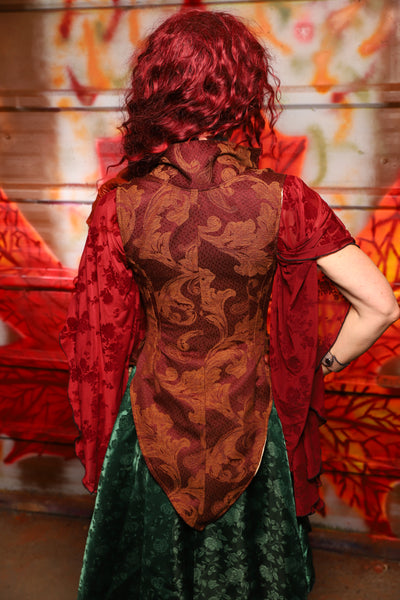 08. Artemis Underbust Corset  in Rustic Foliage Tapestry - The Sensual Solstice Collection