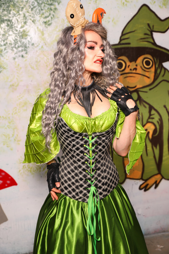 Marie Overbust Corset in Black Castle Gate - Spooky Saturday Part 4