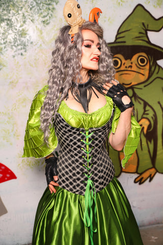 Marie Overbust Corset in Black Castle Gate - Spooky Saturday Part 4