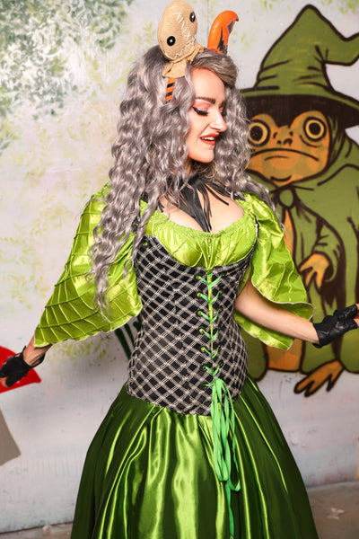 Marie Overbust Corset in Black Castle Gate - Spooky Saturday Part 4