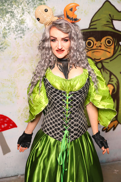 Marie Overbust Corset in Black Castle Gate - Spooky Saturday Part 4