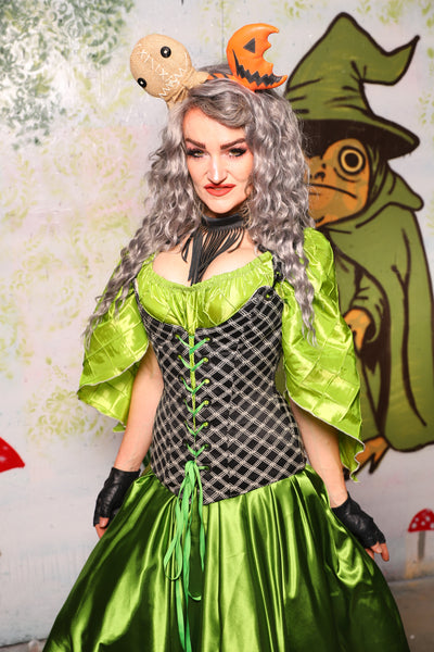 Marie Overbust Corset in Black Castle Gate - Spooky Saturday Part 4
