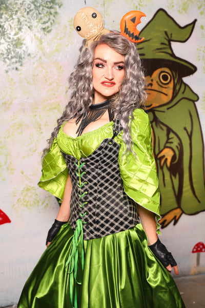 Marie Overbust Corset in Black Castle Gate - Spooky Saturday Part 4