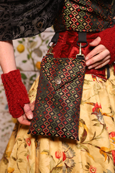 Cropped Vixen in *WITH POCKETS* in Troubadour Jacquard - The Wandering Minstrel Collection