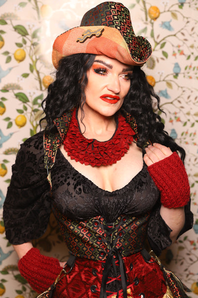 Cropped Vixen in *WITH POCKETS* in Troubadour Jacquard - The Wandering Minstrel Collection