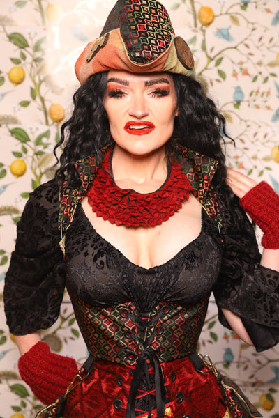 Cropped Vixen in *WITH POCKETS* in Troubadour Jacquard - The Wandering Minstrel Collection