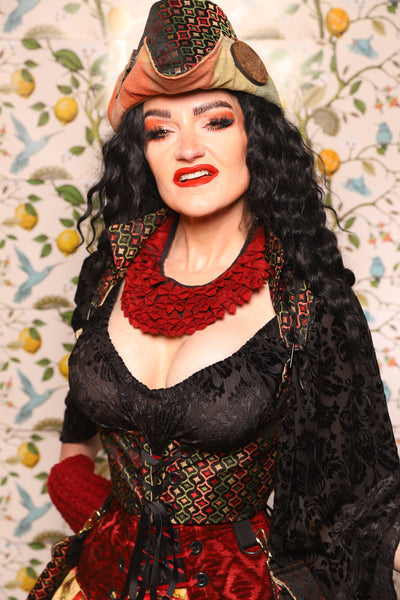 Cropped Vixen in *WITH POCKETS* in Troubadour Jacquard - The Wandering Minstrel Collection