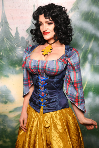 Petite Vixen Corset in Blue Floral - Day 8 of 12 Days of Christmas