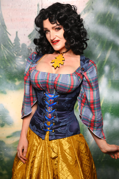 Petite Vixen Corset in Blue Floral - Day 8 of 12 Days of Christmas