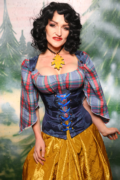 Petite Vixen Corset in Blue Floral - Day 8 of 12 Days of Christmas