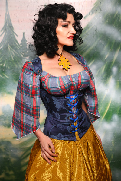 Petite Vixen Corset in Blue Floral - Day 8 of 12 Days of Christmas