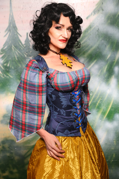 Petite Vixen Corset in Blue Floral - Day 8 of 12 Days of Christmas