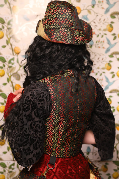 Cropped Vixen in *WITH POCKETS* in Troubadour Jacquard - The Wandering Minstrel Collection