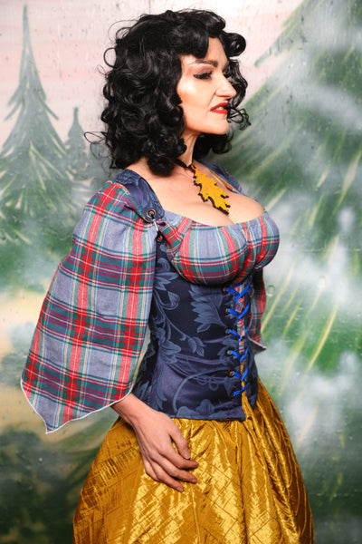 Petite Vixen Corset in Blue Floral - Day 8 of 12 Days of Christmas