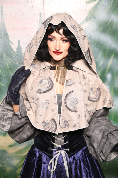 Long Shawl Cloak w/Hood in Frosted Fern - Day 1 of 12 Days of Christmas