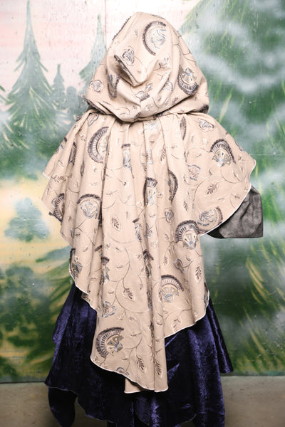 Long Shawl Cloak w/Hood in Frosted Fern - Day 1 of 12 Days of Christmas