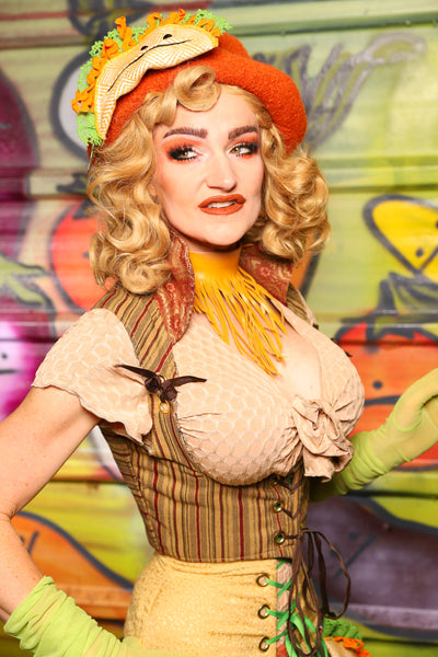 Cropped Vixen in Fiesta Stripe - "Taco Monday! Celebrating 22 Years of Damsel"