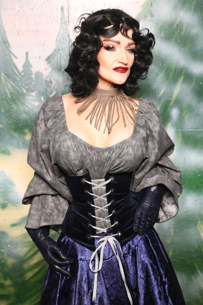Petite Wench Corset in Midnight Velvet  - Day 1 of 12 Days of Christmas