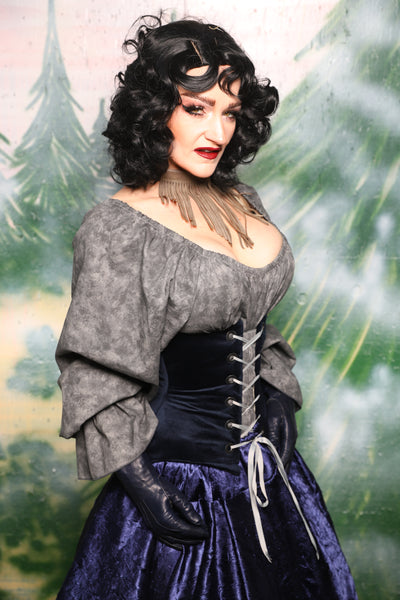 Petite Wench Corset in Midnight Velvet  - Day 1 of 12 Days of Christmas