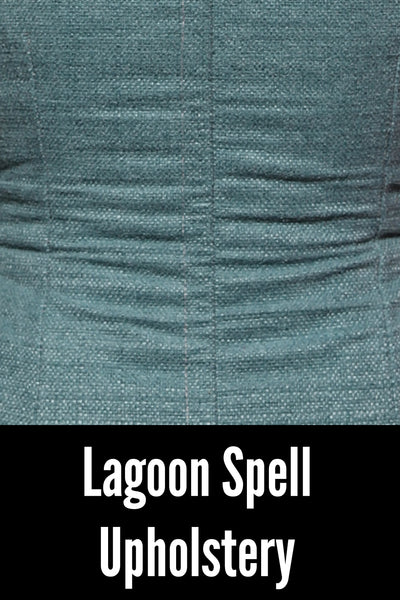 44. Wench Underbust Corset in Lagoon Spell Upholstery - The Feylustrium Collection
