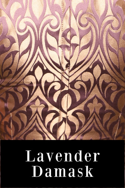 40. Vixen Underbust Corset in Lavender Damask - The Hoedown Throwdown Collection