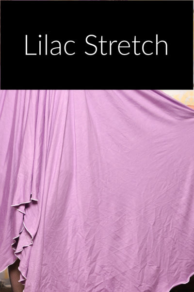 Classic Blouse in w/leaf sleeves Lilac Stretch - The “Pick Pocket Princess” Collection