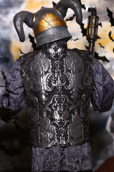 Men's Flynn Vest in Black & Silver Medallion - Day 4 of 12 Days of Christmas