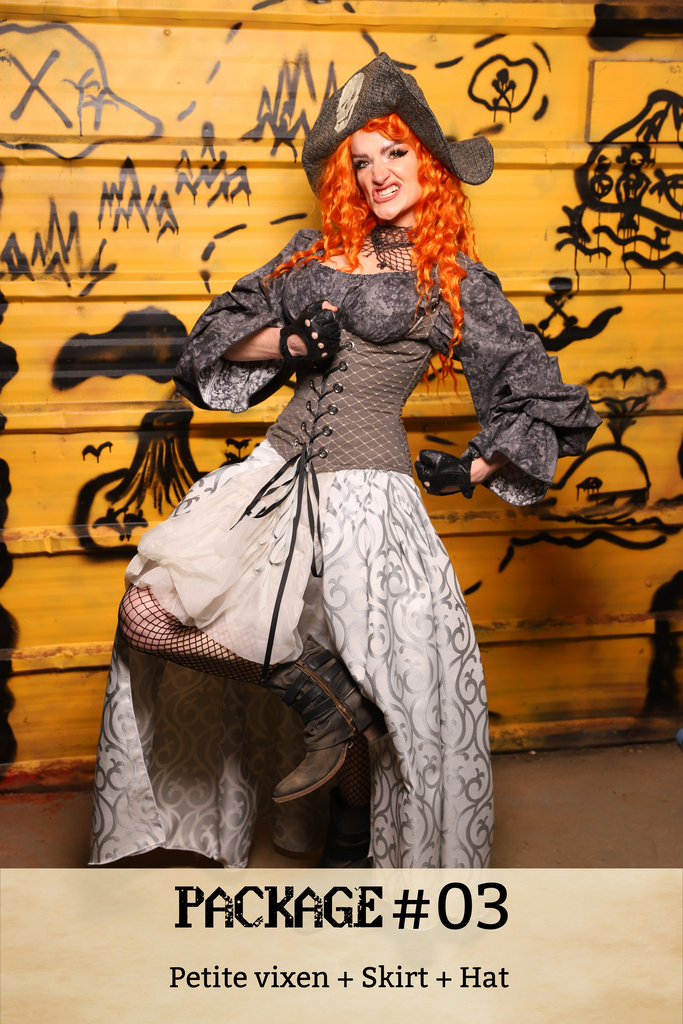 Pirate Package #03 Includes: Petite Vixen + Skirt + Pirate Hat - Pirate Mystery Box Collection