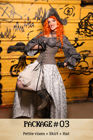 Pirate Package #03 Includes: Petite Vixen + Skirt + Pirate Hat - Pirate Mystery Box Collection