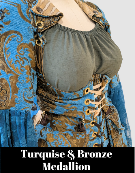 Cropped Dapper Vixen in Brown Dot - The "Fairy Flea Market" Collection