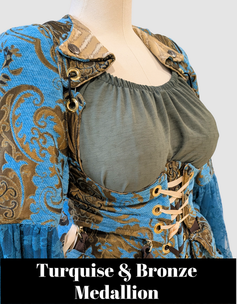 Cropped Dapper Vixen in Brown Dot - The "Fairy Flea Market" Collection