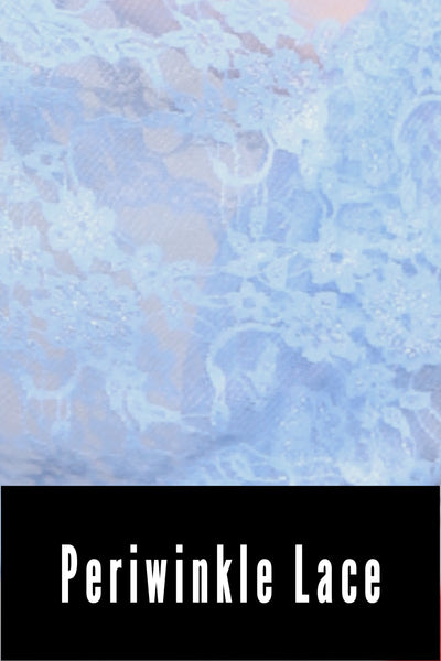 03. Classic Blouse w/Long Sleeves in Periwinkle Lace - The World of Laughter and Hopes Collection