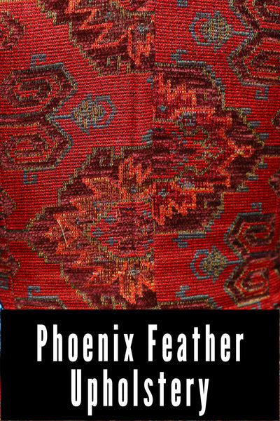 06. Cropped Courtier Overbust Corset in Phoenix Feather Upholstery *PLEASE order by BUST Measurement, NOT waist!* - The Magic Carpet Ride Collection