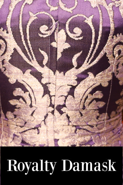 Flynn Vest in Royalty Damask - THE HEXES, HEMS & HYSTERIA COLLECTION