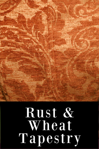 13. Lace up Vest in Rust & Wheat Tapestry - The Hoedown Throwdown Collection