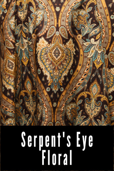 05. Crescent Skirt in Serpent's Eye Floral - The Minerally Mine Collection