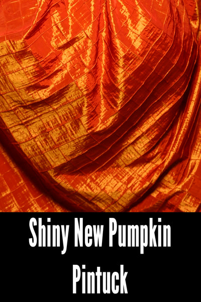 24. Tulip Skirt with ruffle in Shiny New Pumpkin Pintuck - The Magic Carpet Ride Collection