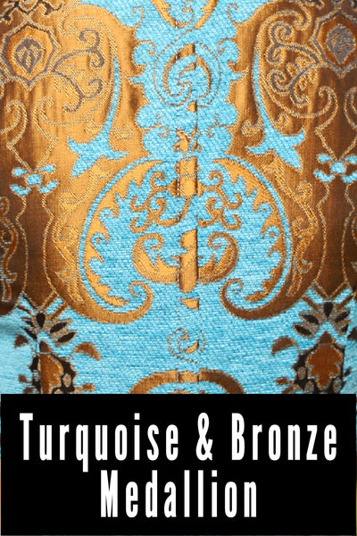 29. Petite Courtier in Turquoise & Bronze Medallion - The Minerally Mine Collection