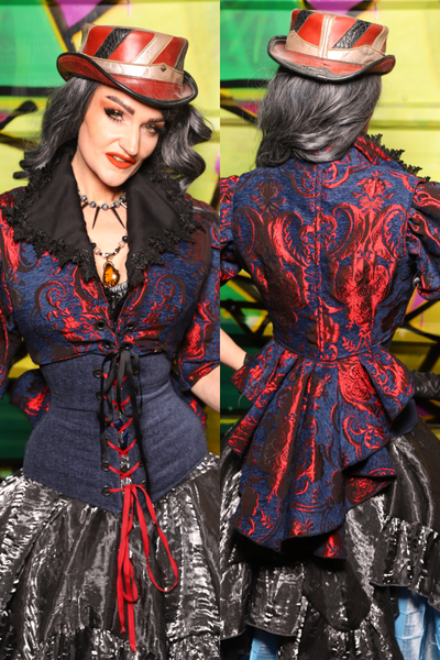 54. Wren Overbust Vest in Spider-man Medallion - The Wrenfaire Collection