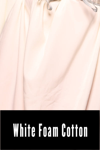 14. Flounce Blouse in White Foam Cotton - The World of Laughter and Hopes Collection