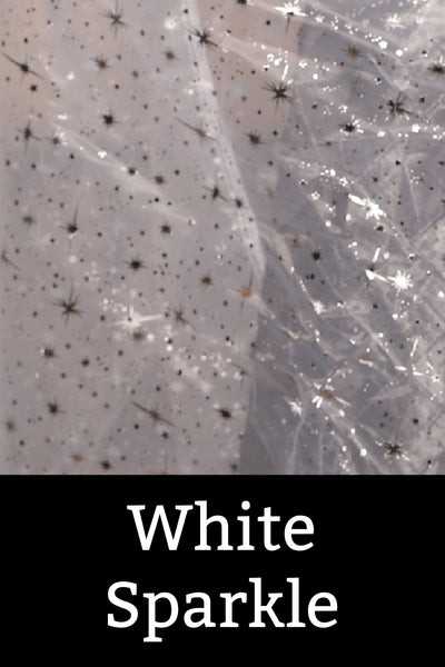 Tulip Skirt in White Sparkle - The Sapphire Séance Collection