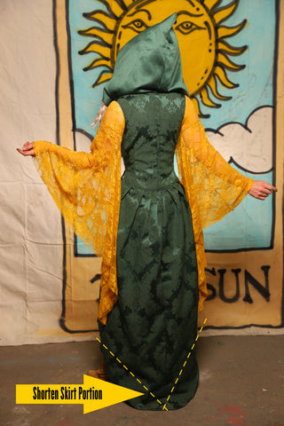 Birch Vixen *CUSTOM Hemming Option* To shorten the skirt portion of this Corset! - The Solar Flair Collection