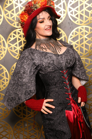 02. Classic Blouse in Floral Fog Cotton - The “Pick Pocket Princess” Collection