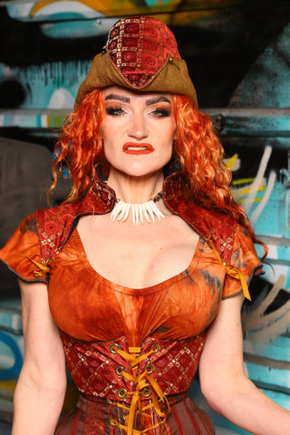 Cowboy Hat in Persimmon Square - The "Ensembled in Embers" Collection