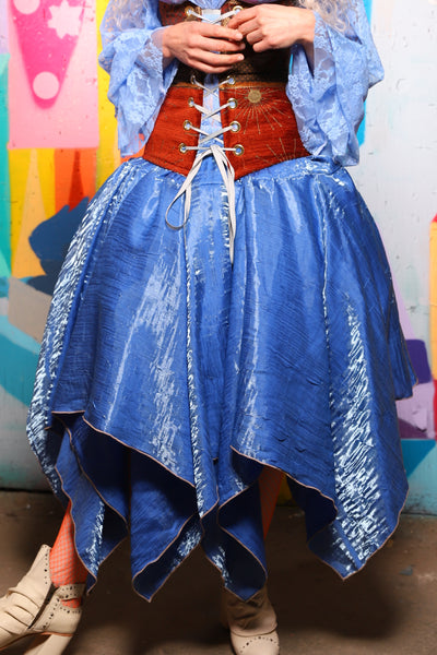 11. Fairy Skirt in Lake Blue Shimmer - The World of Laughter and Hopes Collection