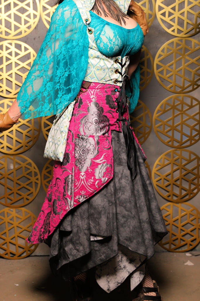 green emerald velvet dress 15. Fairy Skirt in Black Marble